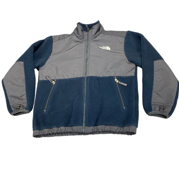 The North Face Kids Blue and Gray Hoodie - Picture 1 of 16